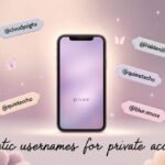 Aesthetic Usernames For Private Accounts